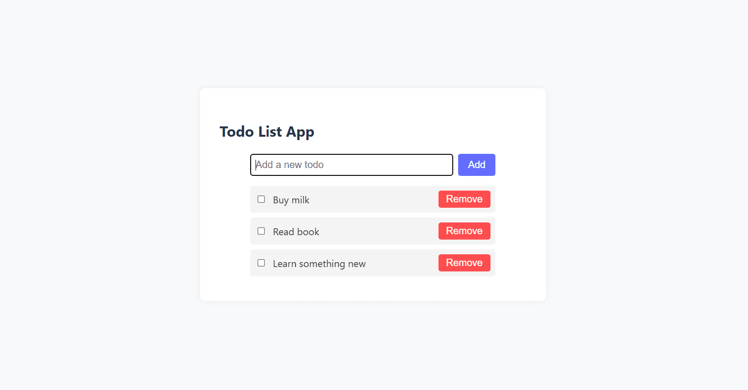 Todo App with useLocalStorage