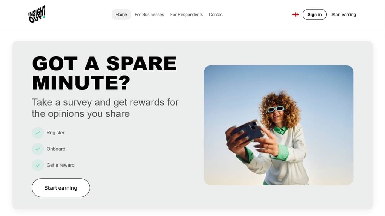 InsightOut homepage screenshot